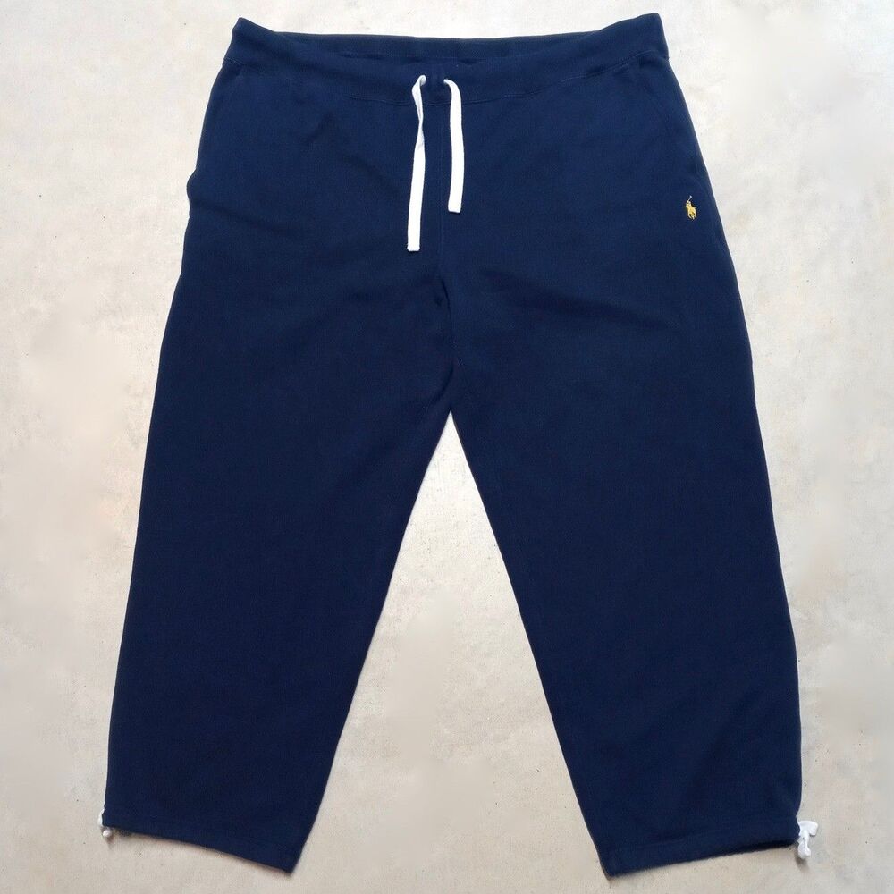 Polo Ralph Lauren Sweatpants Mens 2XB Fleece Drawstring Cinch Ankle Big Tall